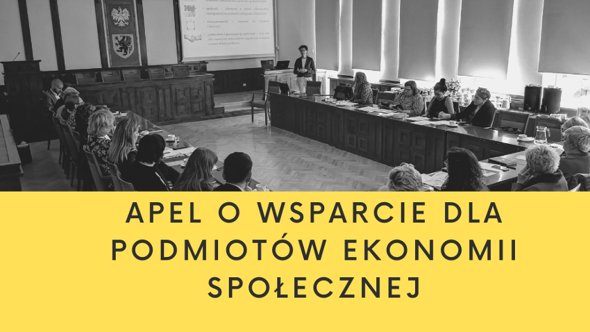 Apel o wsparcie dla podmiotów ekonomii społecznej